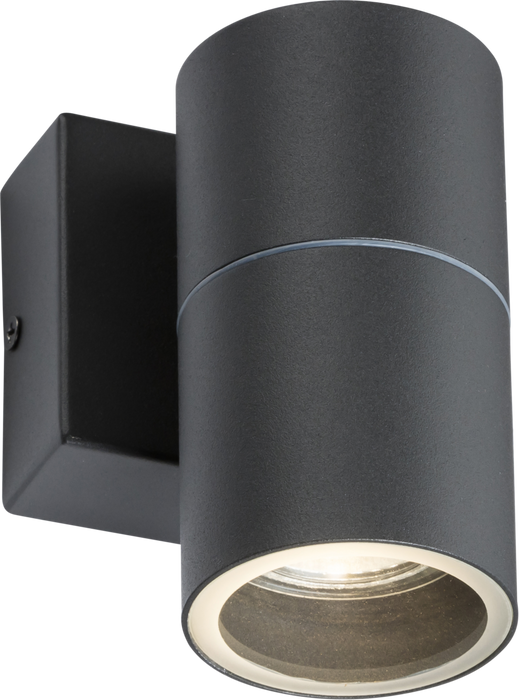 Knightsbridge OWALL01A 230V IP54 GU10 Fixed Single Wall Light - Anthracite Knightsbridge - Sparks Warehouse