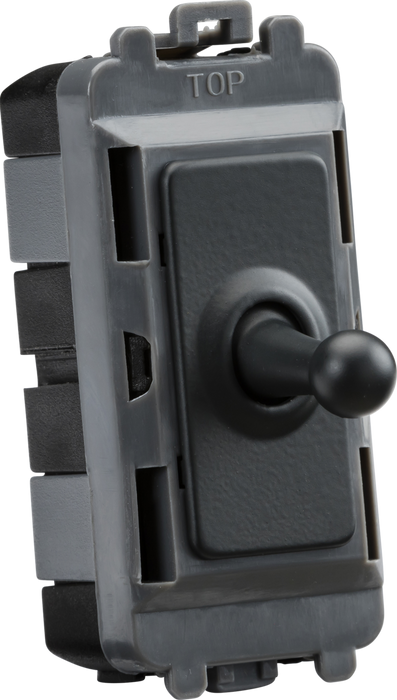 Knightsbridge GDM01TOGAT 20AX 1G 2-way SP Grid Toggle Switch - anthracite ML Knightsbridge - Sparks Warehouse