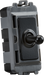 Knightsbridge GDM01TOGMB 20AX 1G 2-way SP Grid Toggle Switch - matt black ML Knightsbridge - Sparks Warehouse