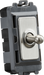 Knightsbridge GDM05TOGBC 20AX Intermediate Grid Toggle Switch - brushed chrome ML Knightsbridge - Sparks Warehouse