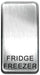 BG Nexus GRFFBS Grid Rocker Labelled  *FRIDGE FREEZER* Brushed Steel - BG - sparks-warehouse