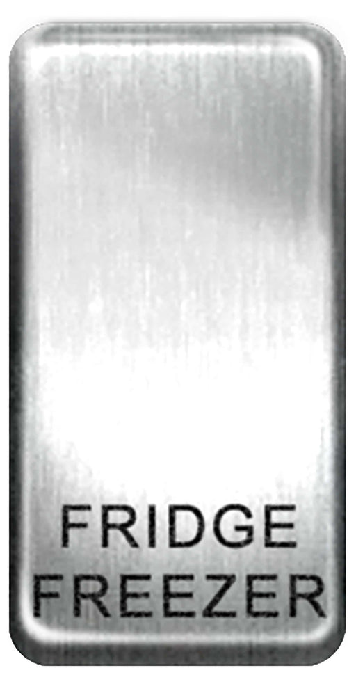 BG Nexus GRFFBS Grid Rocker Labelled  *FRIDGE FREEZER* Brushed Steel - BG - sparks-warehouse