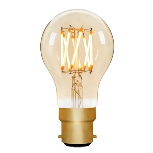 Zico ZIK031/6W22B22A - GLS A60 Amber 6w B22 2000k Zico Vintage Zico - The Lamp Company