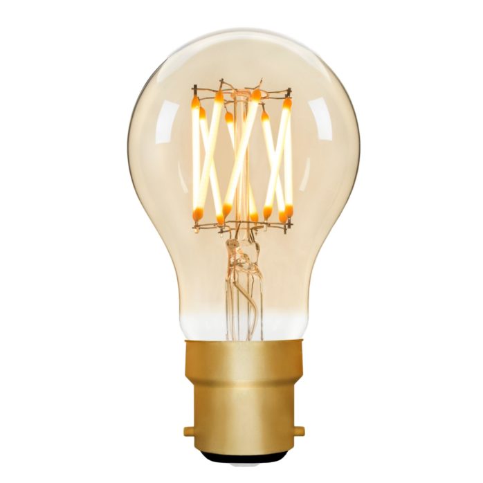 Zico ZIK031/6W22B22A - GLS A60 Amber 6w B22 2000k Zico Vintage Zico - The Lamp Company