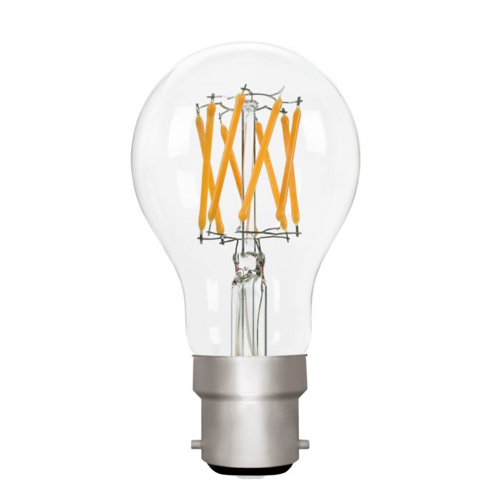 Zico ZIK031/6W27B22C - GLS A60 Clear 6w B22 2700k Zico Vintage Zico - The Lamp Company