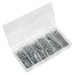 Sealey - AB001SP Split Pin Assortment 555pc Small Sizes Imperial & Metric Consumables Sealey - Sparks Warehouse