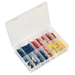 Sealey - AB038MT Crimp Terminal Assortment 200pc Blue, Red & Yellow Consumables Sealey - Sparks Warehouse