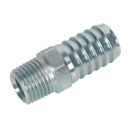 Sealey - AC40 Screwed Tailpiece Male 1/4"BSPT - 1/2" Hose Pack of 5 Compressors Sealey - Sparks Warehouse
