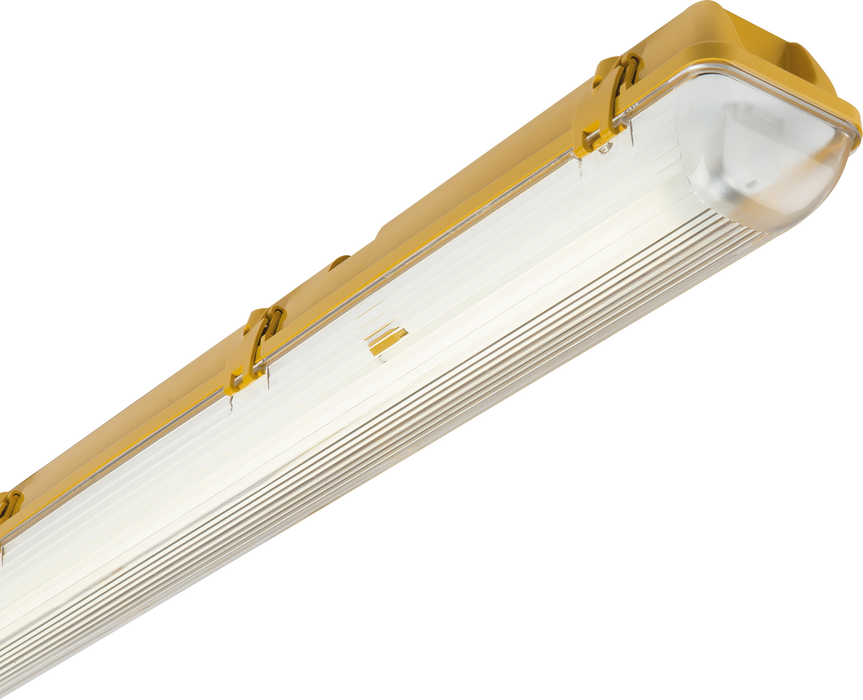 Knightsbridge AC651581EM 110V IP65 1x58W 5ft Single HF Non-Corrosive Fluorescent Fitting with Emergency Fluorescent Lighting Knightsbridge - Sparks Warehouse