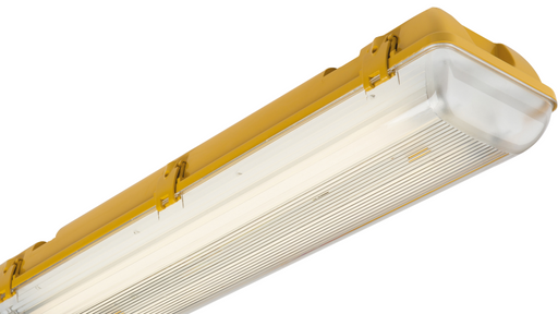 Knightsbridge AC652581EM 110V IP65 2x58W 5ft Twin HF Non-Corrosive Fluorescent Fitting with Emergency Fluorescent Lighting Knightsbridge - Sparks Warehouse