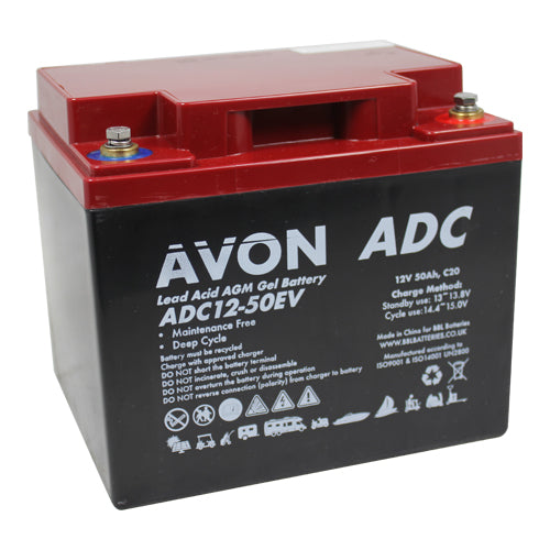 AVON - Avon Deep Cycle AGM GEL 12v 50ah