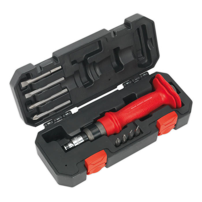 Sealey - AK2084 Impact Driver Set 10pc Heavy-Duty Protection Grip Hand Tools Sealey - Sparks Warehouse