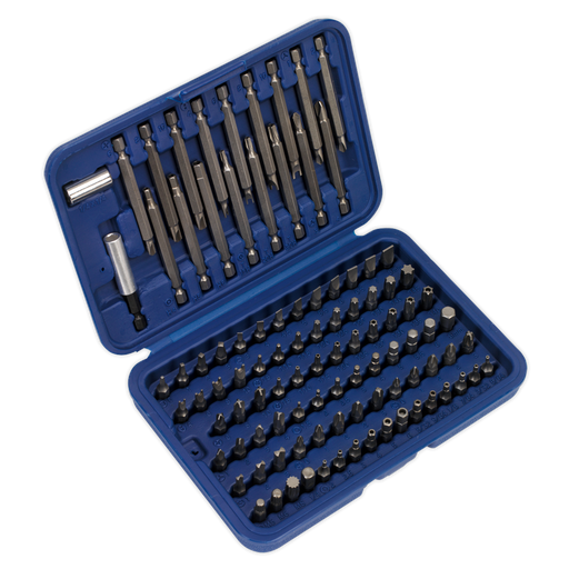 Sealey - AK2099 Power Tool/Security Bit Set 99pc Long & Short Hand Tools Sealey - Sparks Warehouse