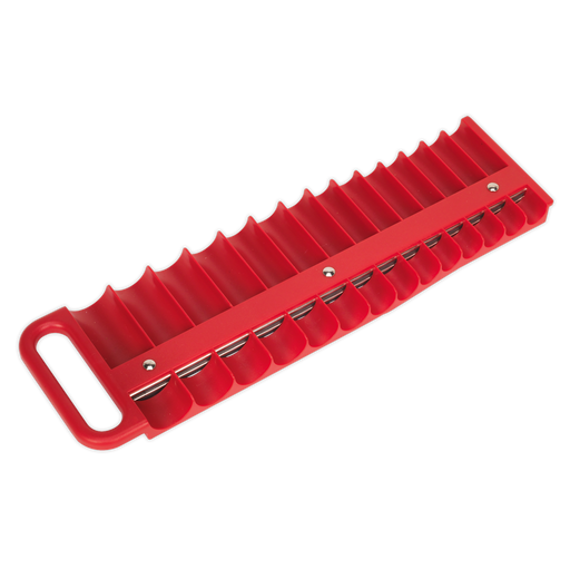 Sealey - AK27089 Socket Retaining Tray Magnetic 3/8"Sq Drive Capacity 28 Sockets Hand Tools Sealey - Sparks Warehouse
