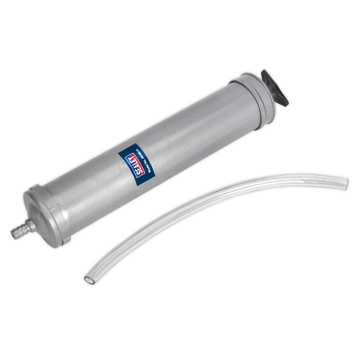 Sealey - AK46 Oil Suction Syringe 500ml Metal Body Lubrication Sealey - Sparks Warehouse