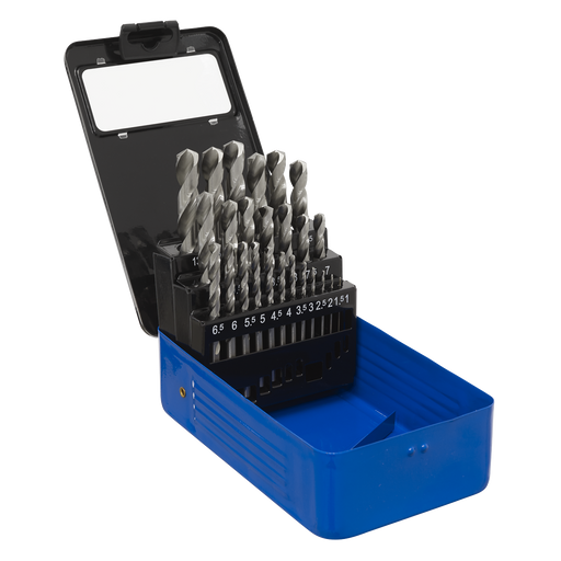 Sealey - AK47251 HSS Split Point Fully Ground Drill Bit Set 25pc Metric Consumables Sealey - Sparks Warehouse