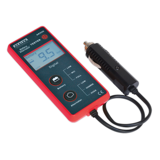 Sealey - AK500 Battery & Alternator Tester 12V - LCD Screen Vehicle Service Tools Sealey - Sparks Warehouse