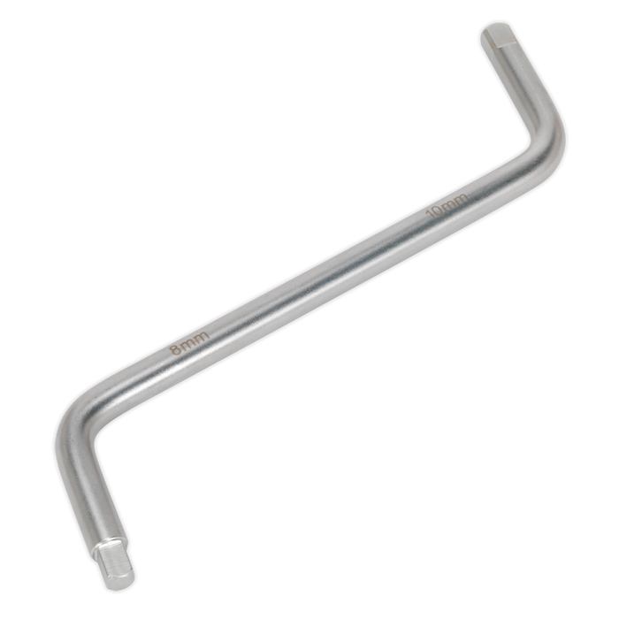Sealey - AK6405 Drain Plug Wrench 8 & 10mm Square Vehicle Service Tools Sealey - Sparks Warehouse