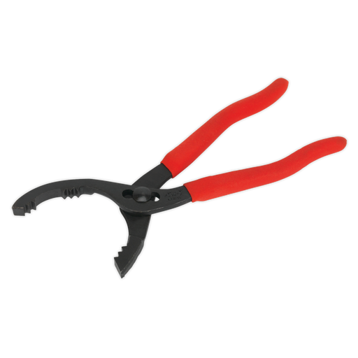 Sealey - AK6412 Oil Filter Pliers Forged Ø54-89mm Capacity Vehicle Service Tools Sealey - Sparks Warehouse
