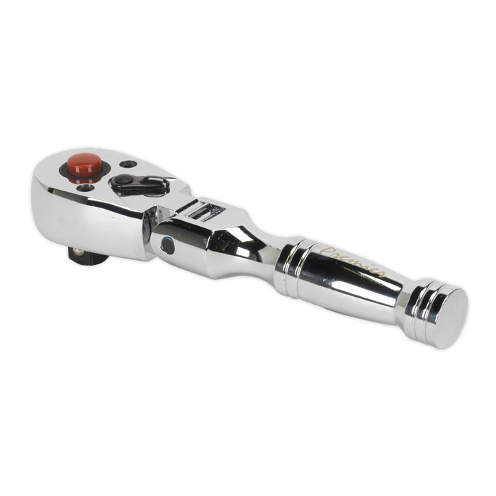 Sealey - AK661SF Ratchet Wrench Flexi-Head Stubby 3/8"Sq Drive Hand Tools Sealey - Sparks Warehouse