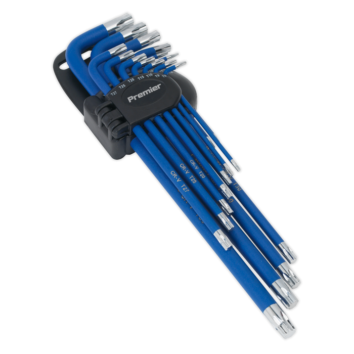 Sealey - AK7165 TRX-Star* Key Set 13pc Anti-Slip Extra-Long Hand Tools Sealey - Sparks Warehouse
