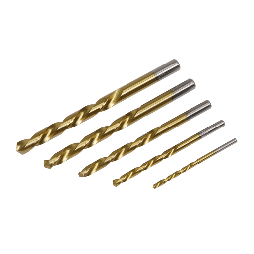 Sealey - AK8189 Left Hand Spiral Drill Bit Set 5pc Consumables Sealey - Sparks Warehouse
