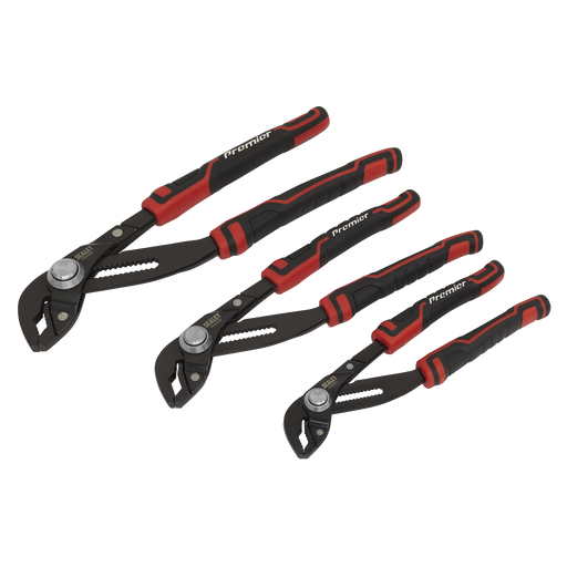 Sealey - Water Pump Pliers Set 3pc Quick Action Hand Tools Sealey - Sparks Warehouse