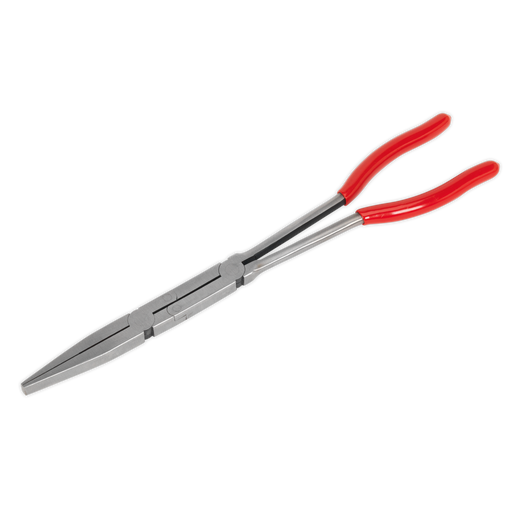 Sealey - AK8590 Flat Nose Pliers Double Joint Long Reach 335mm Hand Tools Sealey - Sparks Warehouse