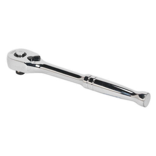 Sealey - AK8970 Ratchet Wrench 1/4"Sq Drive Pear-Head Flip Reverse Hand Tools Sealey - Sparks Warehouse