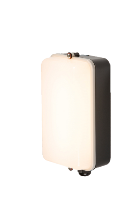 Knightsbridge AMLEDB 230V 5W IP54 Amenity Black/Opal LED Bulkhead Bulkhead Knightsbridge - Sparks Warehouse