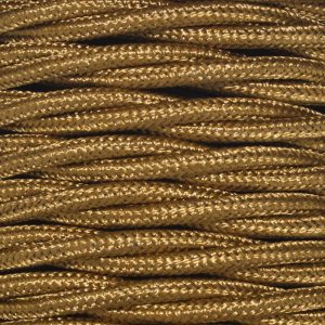 1.5mm Core Decorative Braided Fabric Flex  - 1 Metre Length  - OLD ENGLISH TWIST
