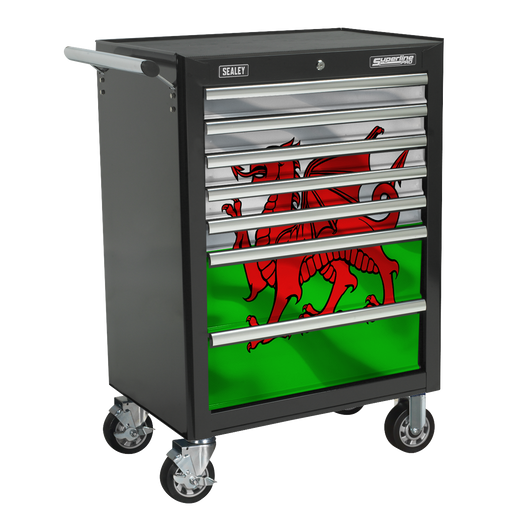 Sealey AP26479TBWALES - Wales Graphics 7 Drawer Rollcab Kit Storage & Workstations Sealey - Sparks Warehouse