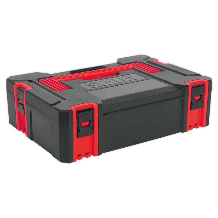 Sealey - AP8130 ABS Stackable Click Together Toolbox - Small Storage & Workstations Sealey - Sparks Warehouse