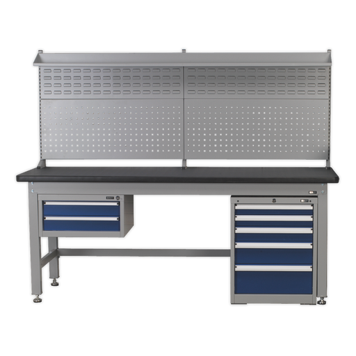 Sealey - 1.5m Complete Industrial Workstation & Cabinet Combo Storage & Workstations Sealey - Sparks Warehouse