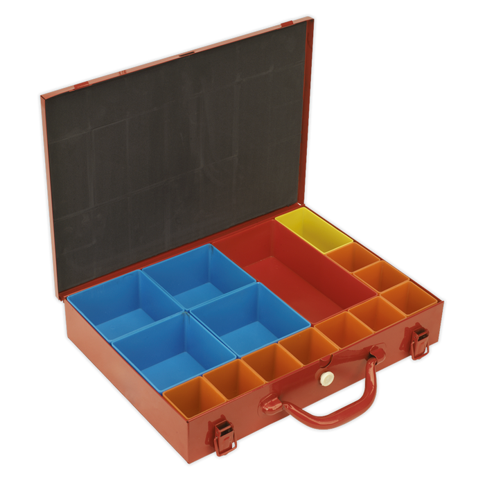 Sealey - APMC15 Metal Case with 15 Storage Bins Storage & Workstations Sealey - Sparks Warehouse