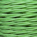 1.5mm Core Decorative Braided Fabric Flex  - 1 Metre Length  - APPLE GREEN TWIST