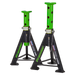 Sealey - AS6G Axle Stands (Pair) 6tonne Capacity per Stand - Green Jacking & Lifting Sealey - Sparks Warehouse