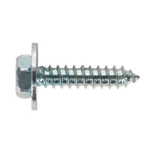 Sealey - ASW8 Acme Screw with Captive Washer #8 x 3/4" Zinc BS 7976/6903/B Pack of 100 Consumables Sealey - Sparks Warehouse