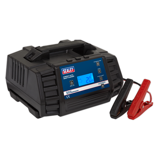 Sealey - AUTOCHARGE1200HF Compact Auto Smart Charger 12A 9-Cycle 12/24V - Lithium Garage & Workshop Sealey - Sparks Warehouse