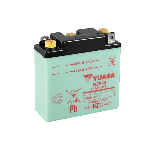 YUASA - B39-6(DC) YUASA BATTERY 6V 7AH