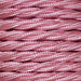 1.5mm Core Decorative Braided Fabric Flex  - 1 Metre Length  - BABY PINK TWIST