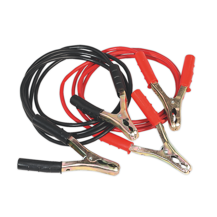 Sealey - BC/16/3 Booster Cables 16mm² x 3m Copper 300Amp Garage & Workshop Sealey - Sparks Warehouse