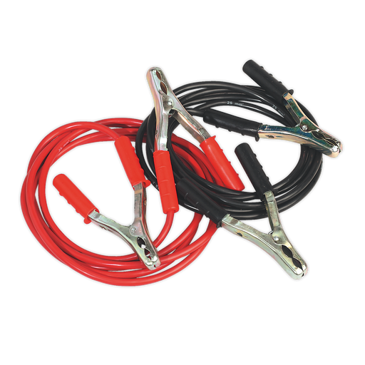 Sealey BC/25/3.5 - Booster Cables 25mm² x 3.5m Copper 600A Garage & Workshop Sealey - Sparks Warehouse