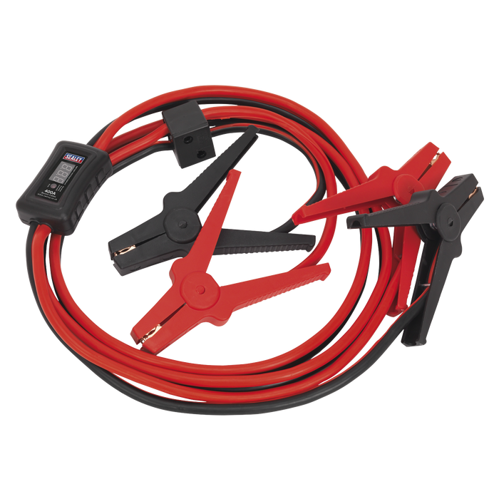 Sealey - BC16403SR Booster Cables 16mm² x 3m CCA 400Amp with Electronics Protection Garage & Workshop Sealey - Sparks Warehouse