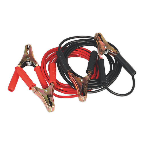 Sealey - BC25/5/HD Booster Cables Heavy-Duty Clamps 25mm² x 5m Copper 600A Garage & Workshop Sealey - Sparks Warehouse
