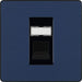 BG Evolve - PCDDBRJ451B - Matt Blue (Black) Single RJ45 Telephone Socket BG - Evolve - Screwless Matt Blue BG - Sparks Warehouse