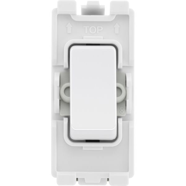 BG Evolve RPCDW13 Grid 20AX Intermediate Switch Module White Evolve Grid BG - Sparks Warehouse