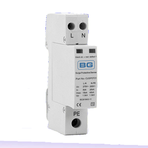 BG SPDT21 Type 2  Single Phase Surge Protection Device - BG - Sparks Warehouse