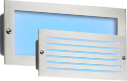 Knightsbridge BLED5SB 230V IP54 5W Blue LED Brick Light - Brushed Steel Fascia Brick Light Knightsbridge - Sparks Warehouse