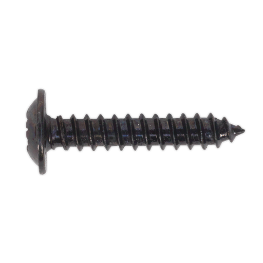 Sealey - BST3519 Self Tapping Screw 3.5 x 19mm Flanged Head Black Pozi BS 4174 Pack of 100 Consumables Sealey - Sparks Warehouse
